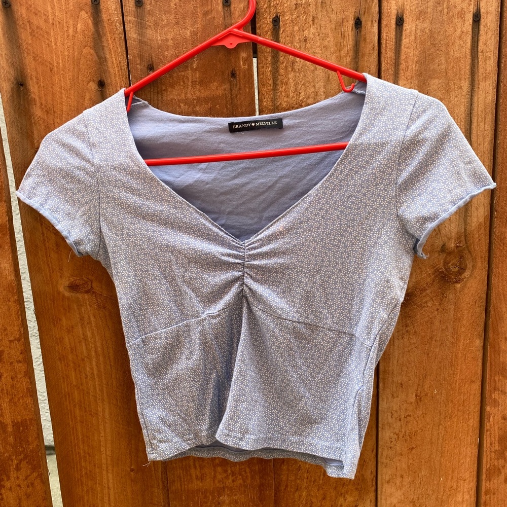 baby blue crop top